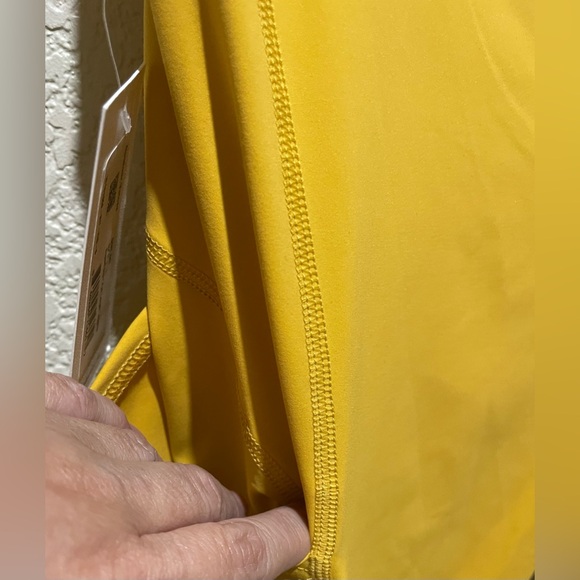 NWT Outdoor Voices Superform Full Length Legging in Cider Yellow Size L Pockets - Picture 6 of 7